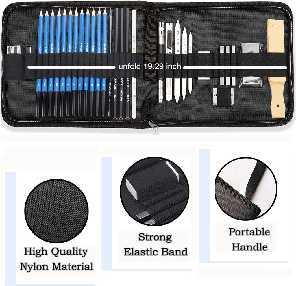 KALOUR 33 PCS Sketching Pencil And Drawing Pencil Set