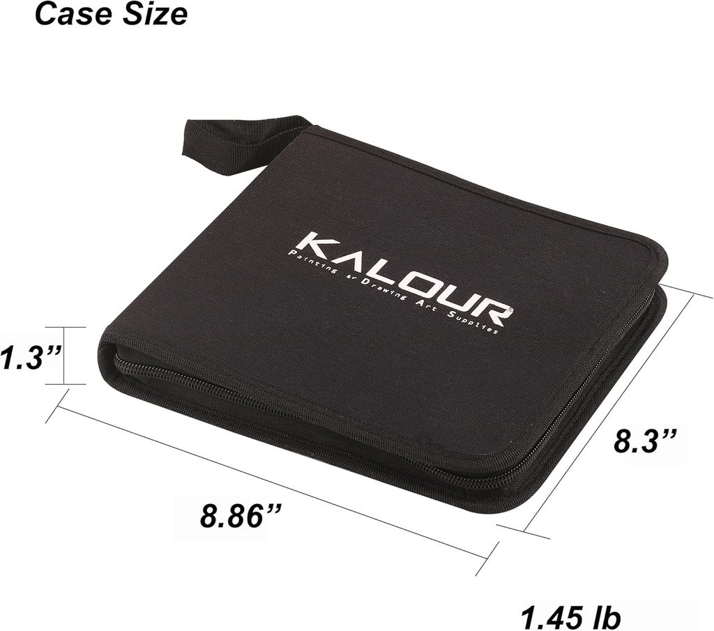KALOUR 54-Pack Professional Sketch Drawing Pencil Set with Sketchbook