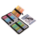 KALOUR 50-Color Macaron Professional Colored Pencil Set in Zipper Case