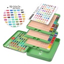 KALOUR 74 Pastel Color Pencil Tin Box Set - Perfect for Artists