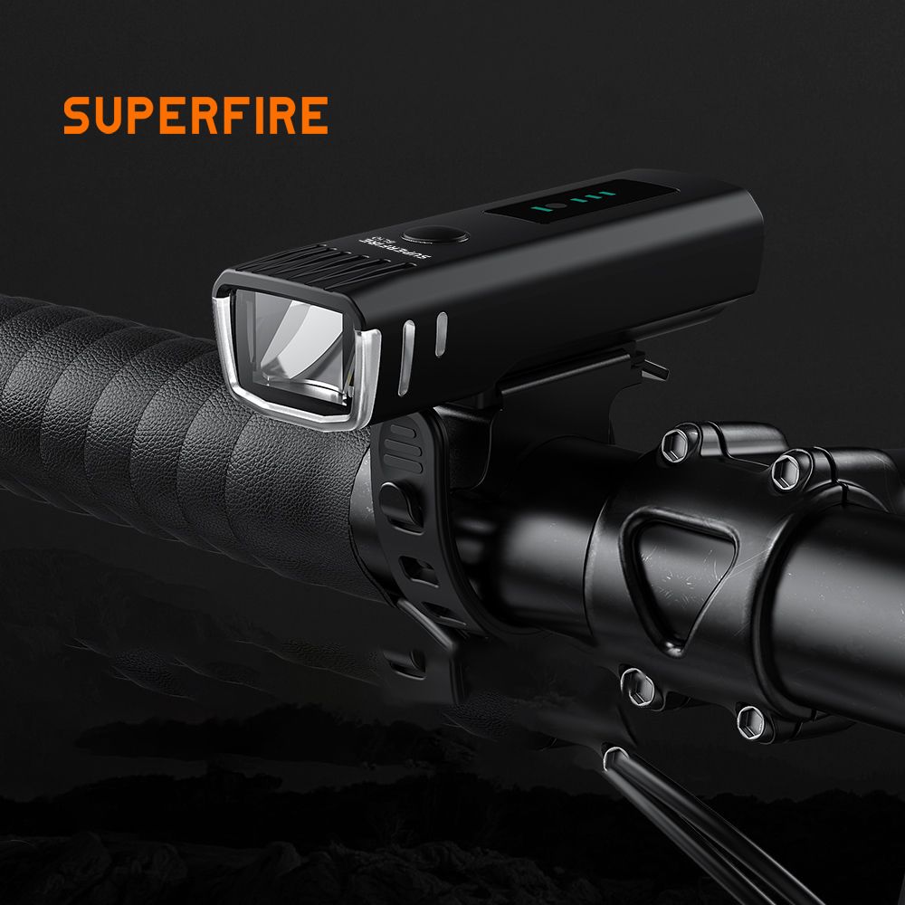 Superfire BL-10 250lm Front Bicycle Light Rechargeable Water Resistant