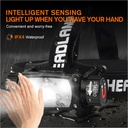 SUPERFIRE HE11 Rechargeable LED Headlamp - 800 Lumens, USB-C Magnetic Light