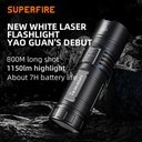 SUPERFIRE Y5 Power Bank Flashlight Torch 1200 Lumens 800 Meters Long Range