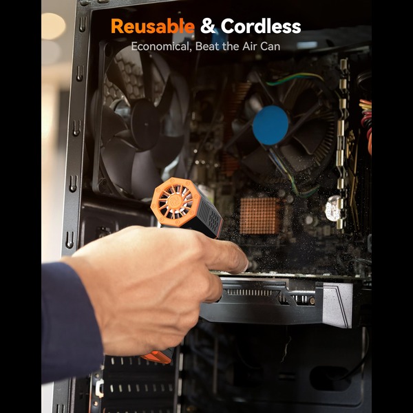 WOLFBOX MF50 Electric Air Duster - 110000RPM Cordless Mini Blower