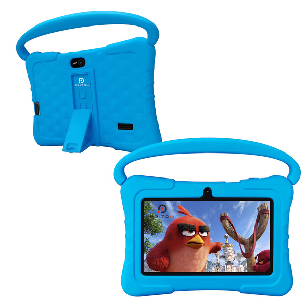 PRITOM Kids Smart Tablet 7" WiFi | 2GB RAM, 32GB Storage, Parental Controls - Blue