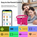 PRITOM Kids Smart Tablet 7" WiFi | 2GB RAM, 32GB Storage, Parental Controls - Pink
