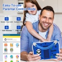 Pritom Smart Kids Panda Tablet 7" WiFi Parental Control 2GB RAM, 32GB ROM - Blue