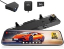 Wolfbox G900 4K Front 2.5K Rear Mirror Dash Cam with 12'' TouchscreenGPS