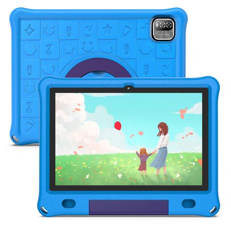 PRITOM Learning Kids Tablet 10.1" HD - 3GB RAM, 64GB Storage, WiFi - Blue
