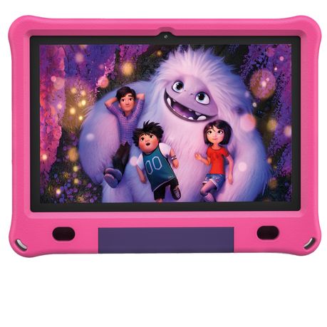PRITOM Learning Kids Tablet 10.1" HD - 3GB RAM, 64GB Storage, WiFi - Pink
